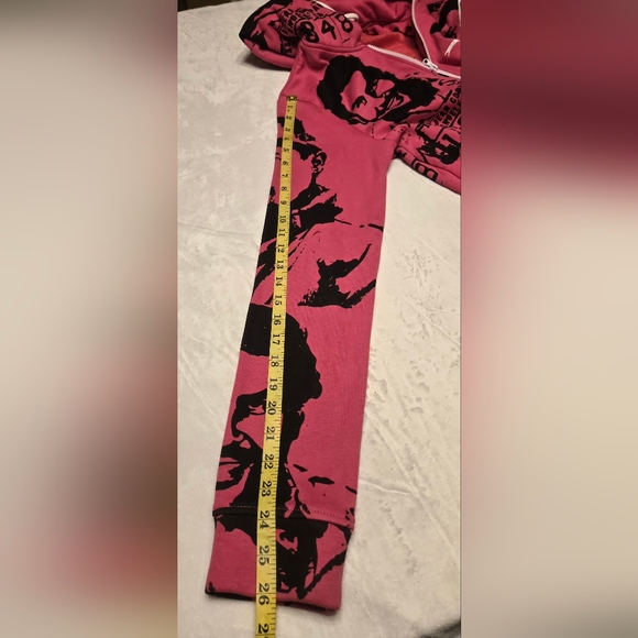 Asaali Jean Set Sweat/Pants Women's Color Pink/Black Size Small - Picture 5 of 16